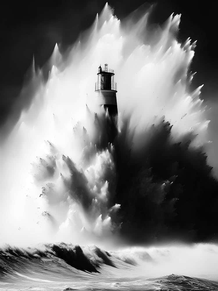 Lighthouse In The Storm