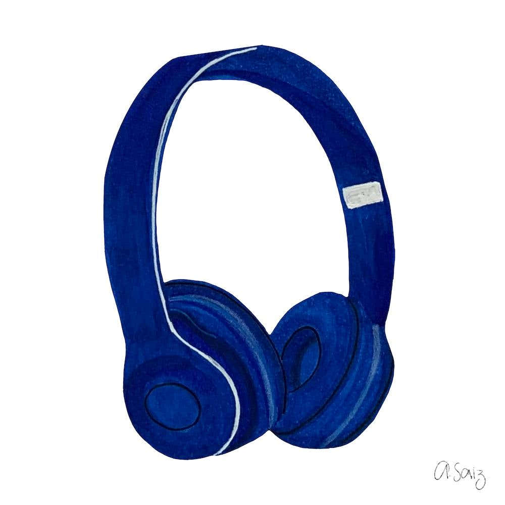 Blue Headphones