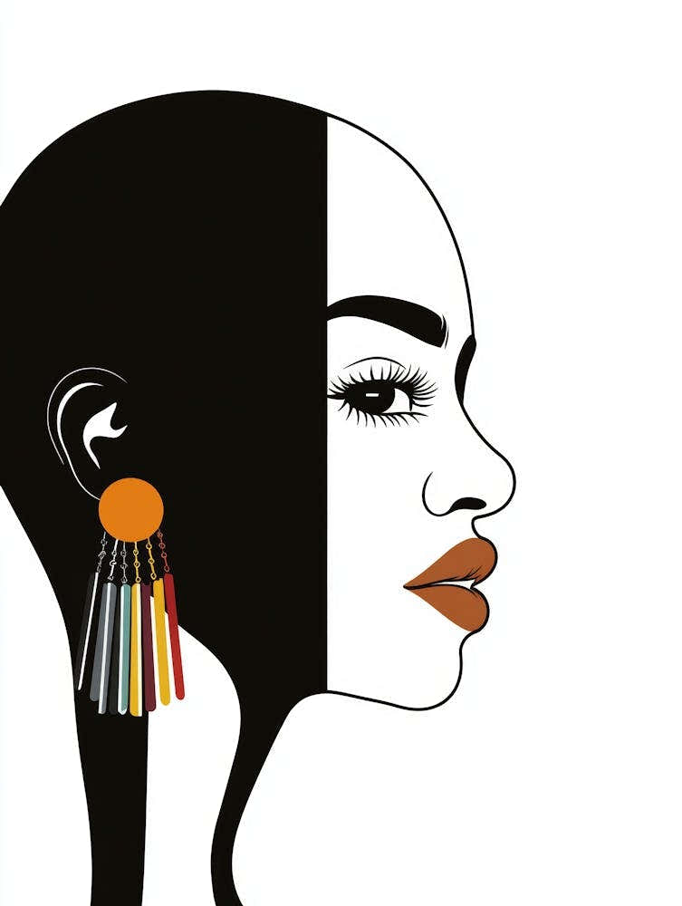 African Woman With Earrings 16