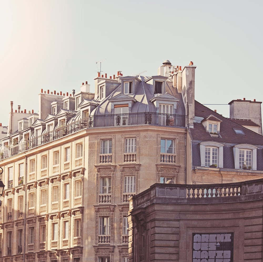 Paris Rooftops Square