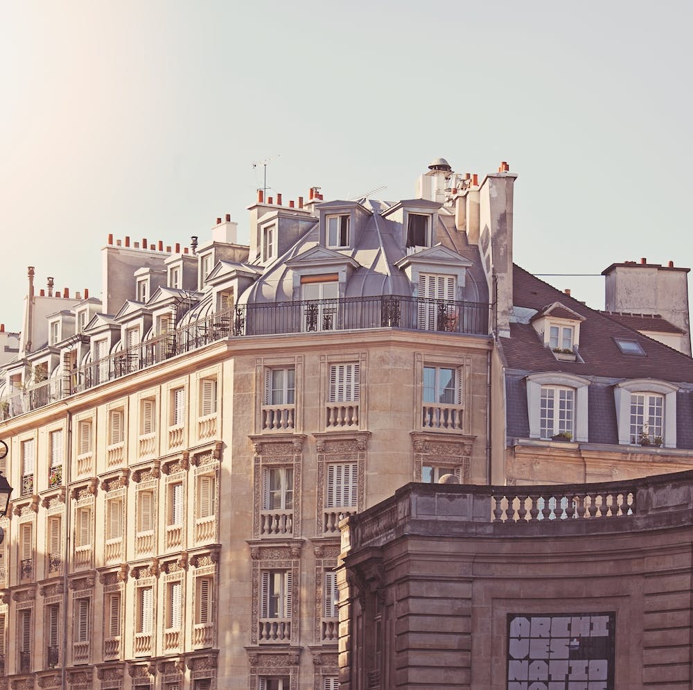 Paris Rooftops Square