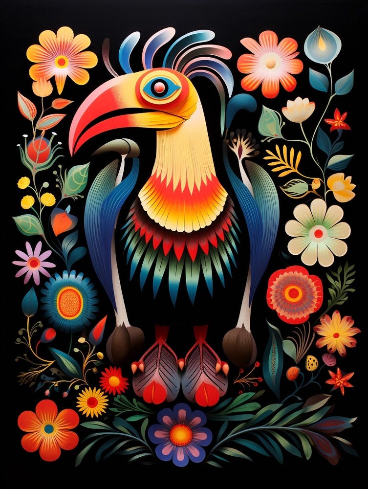 Folk Bird Illustration California Condor 1