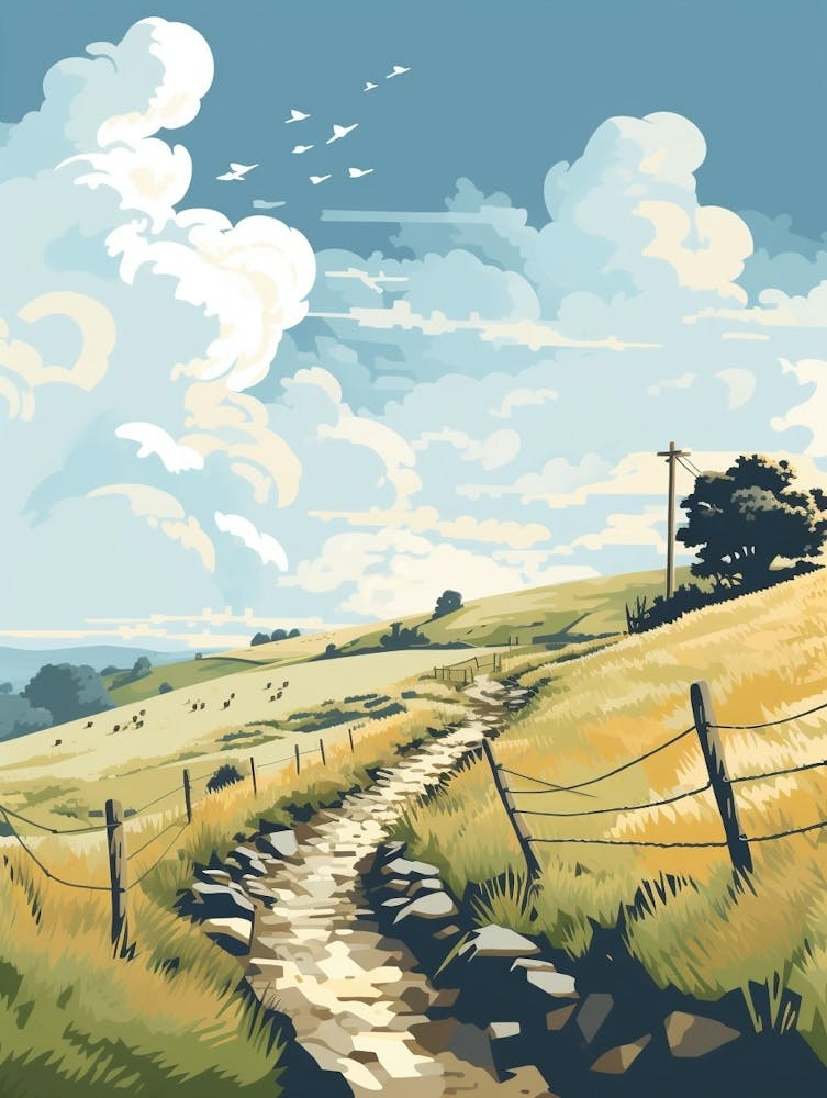 The Cotswold Way England 8 Hiking Trail Landscape