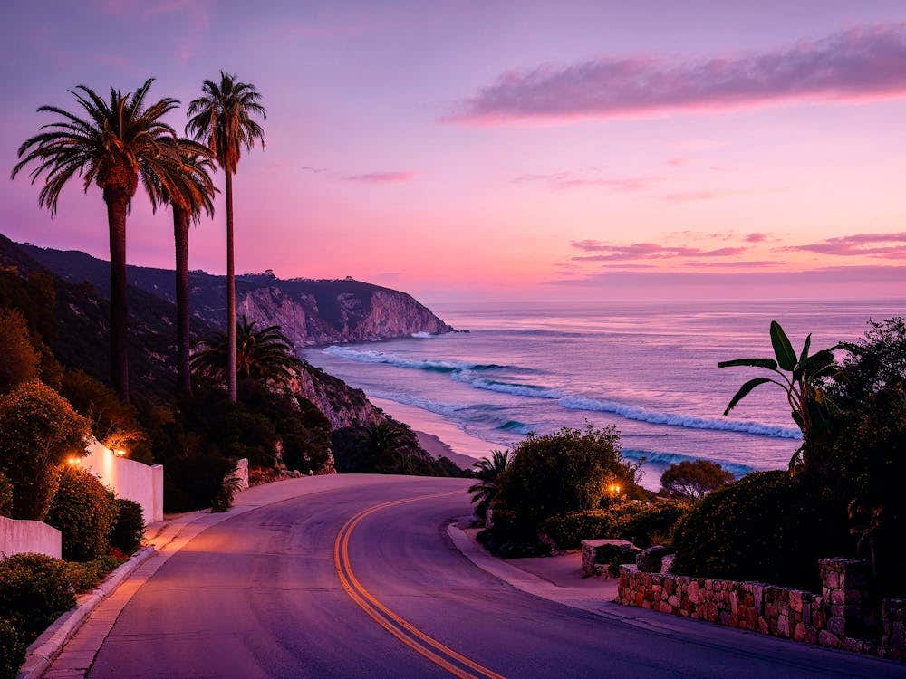 California Dreaming - L.A Beach Road