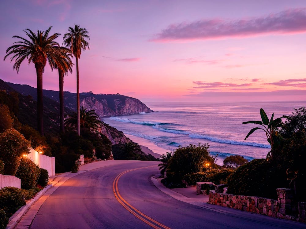 California Dreaming - L.A Beach Road