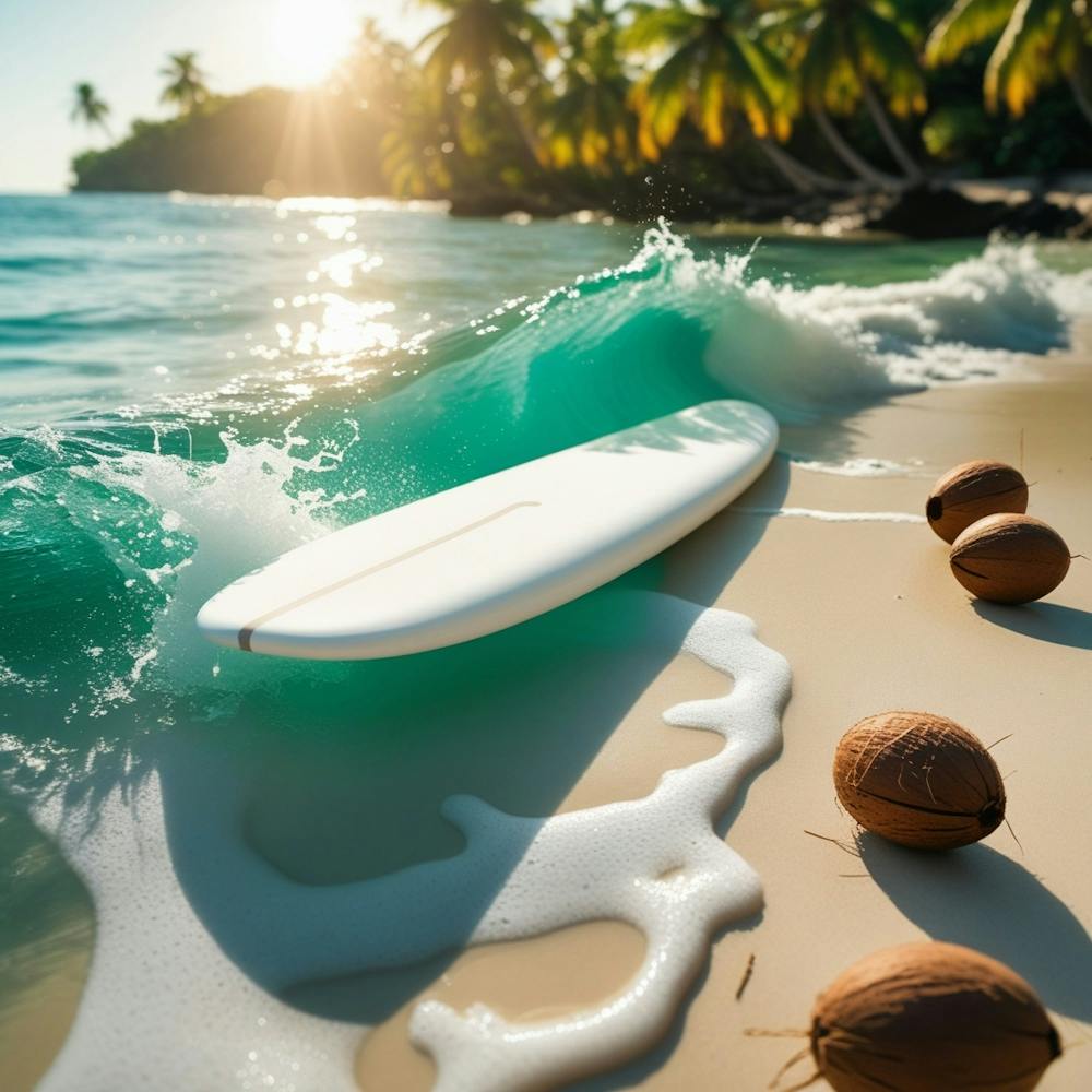 Surfer On The Beach