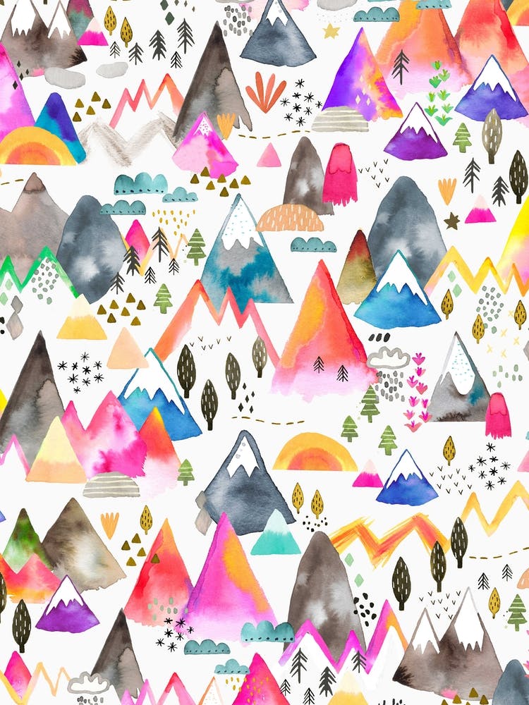 Magical Mountain Colorful