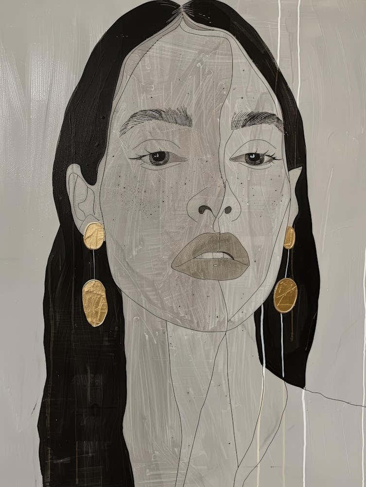 'A Woman With Gold Earrings'