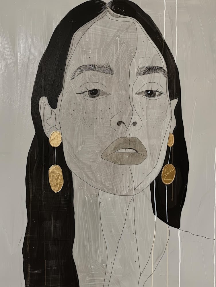 'A Woman With Gold Earrings'