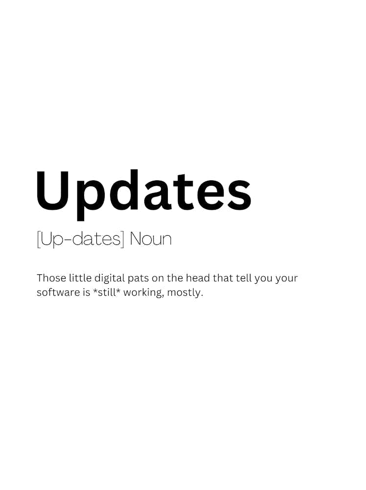 Updates Definition Meaning