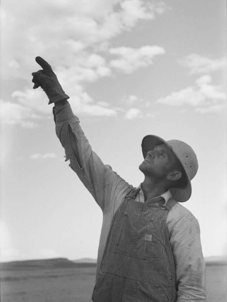Untitled Photo, Possibly Related To Mormon Farmer Working On Fsa (Farm Security Administration) Cooperative