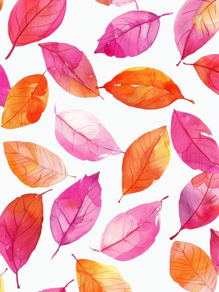 Watercolor Leaves 5