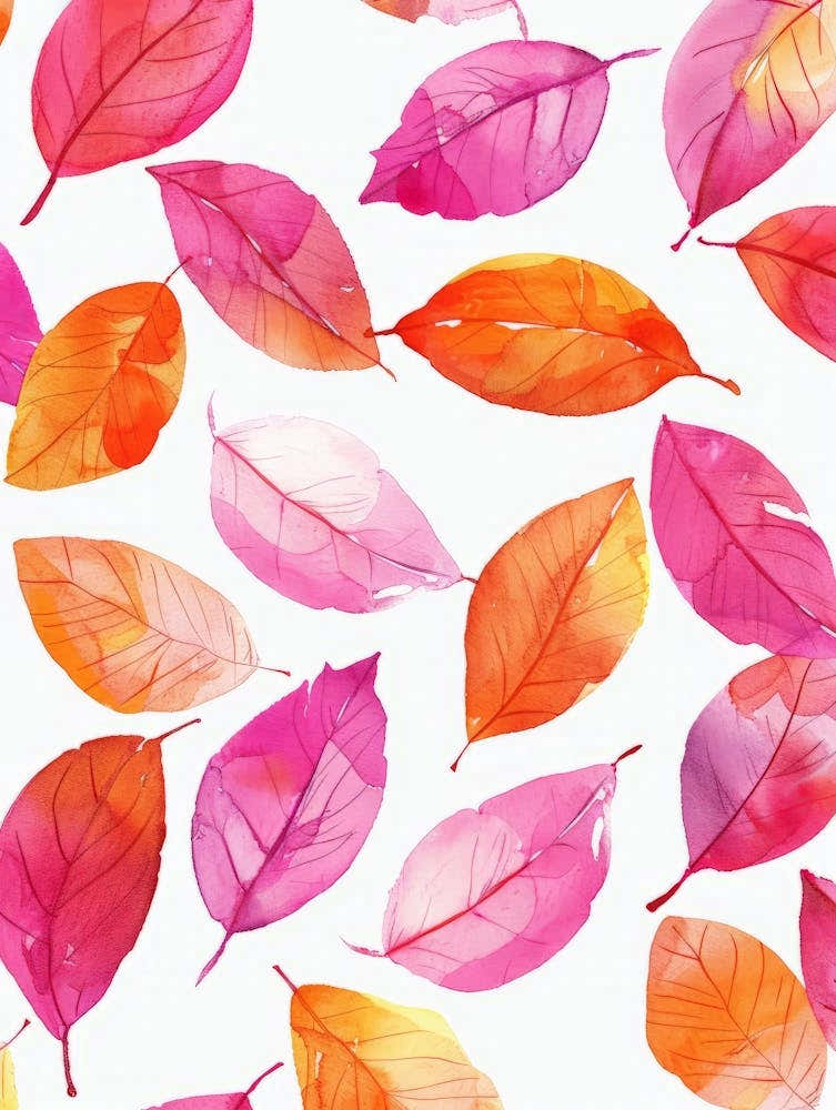 Watercolor Leaves 5