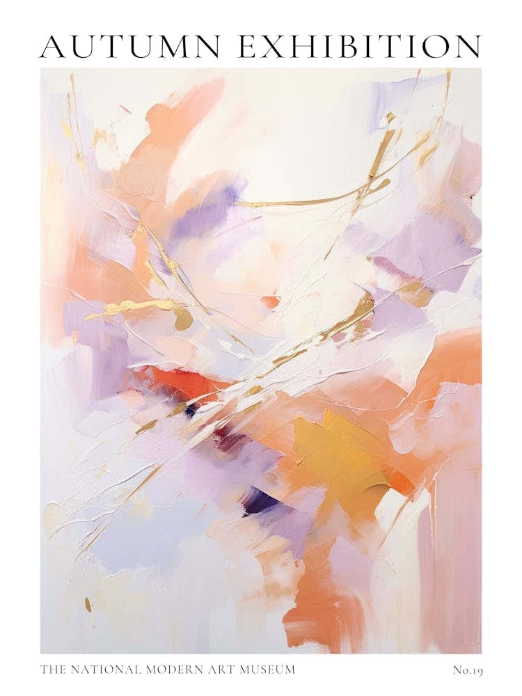 Autumn Exhibition Modern Abstract Poster 19