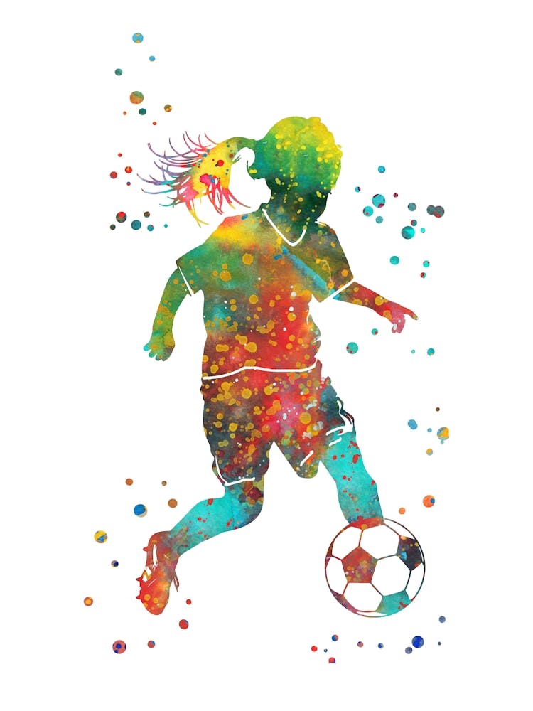 Little Girl Soccer Player