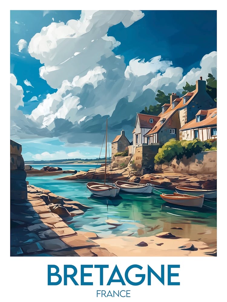 Affiche de voyage Bretagne 1