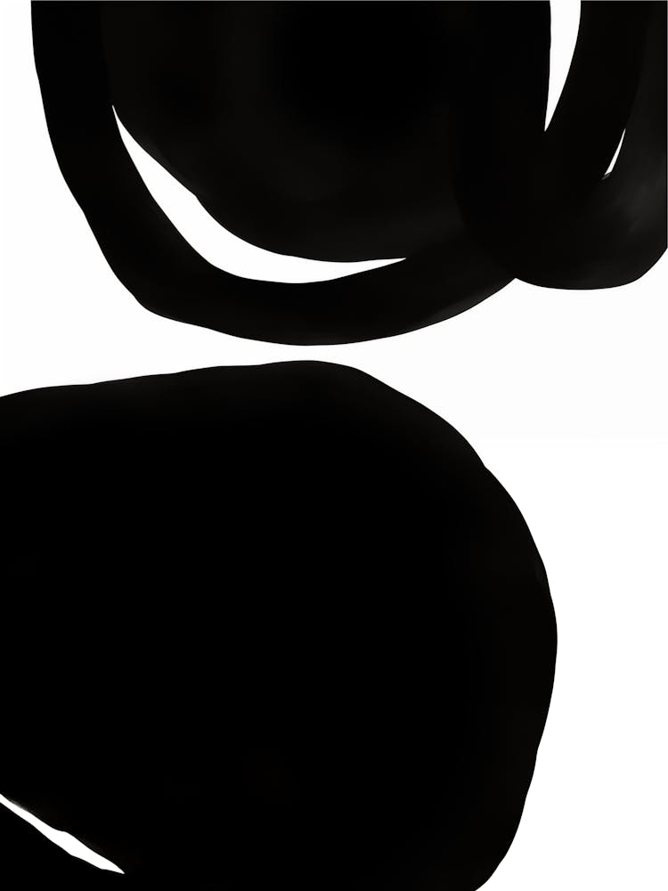 Black And White Abstract Painting 4