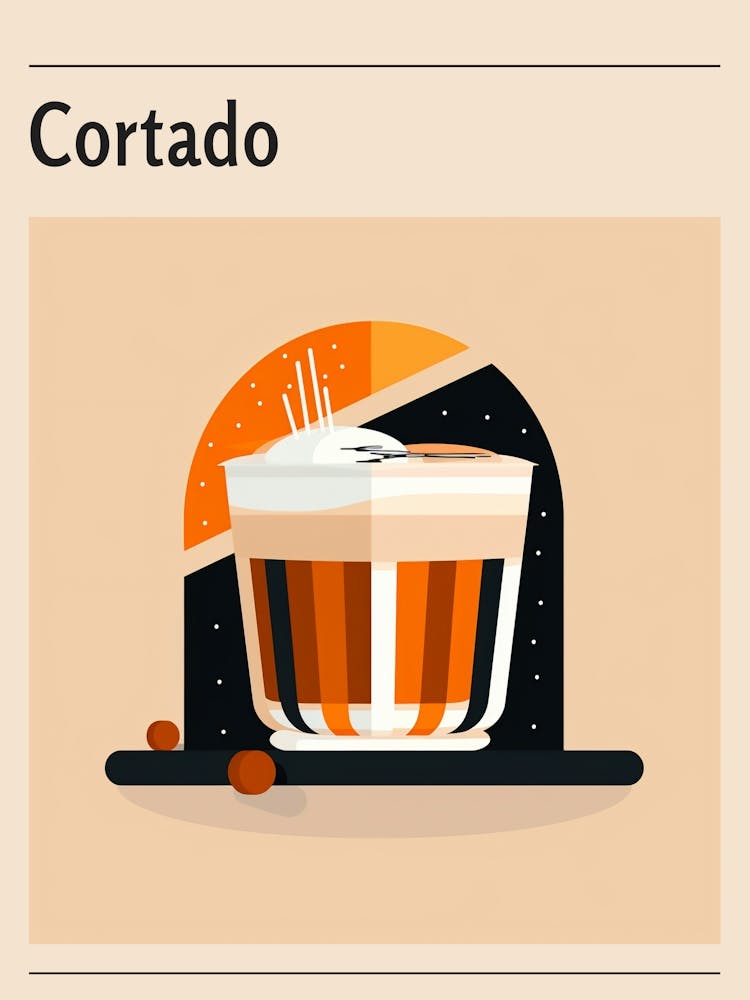 Cortado 2 Midcentury Modern Poster