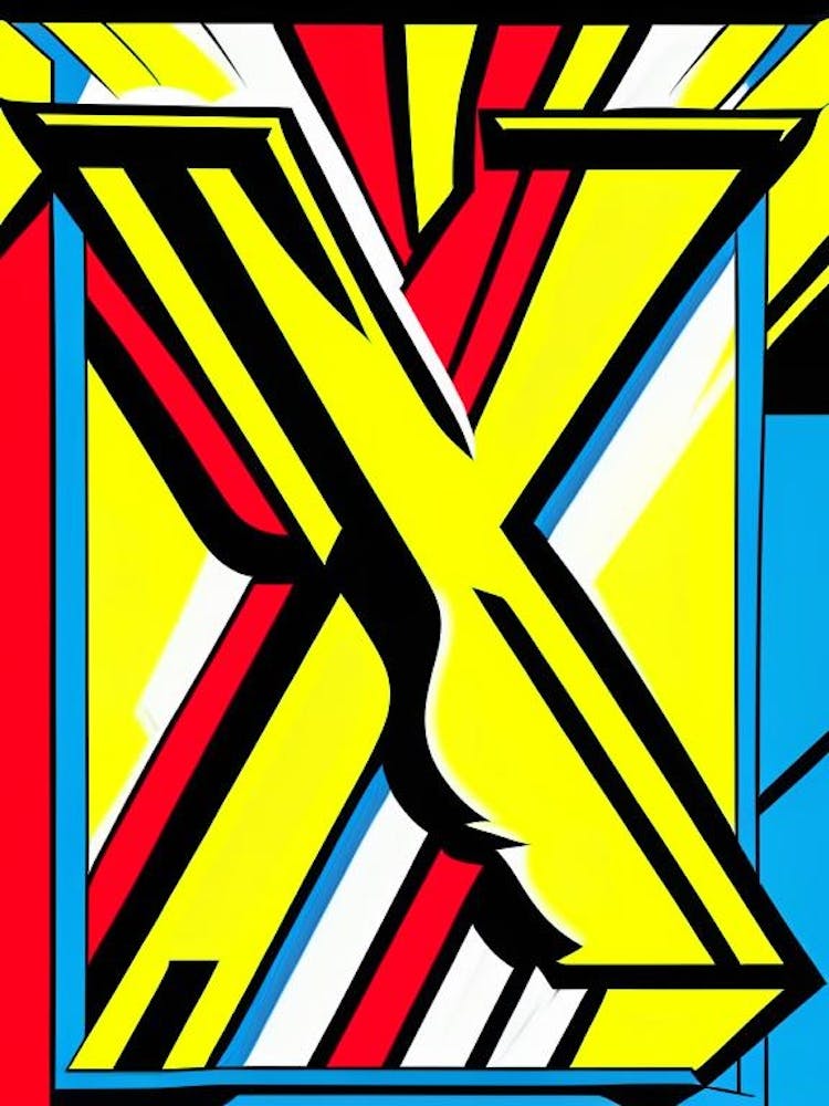 X   Letter, Alphabet Comic 3