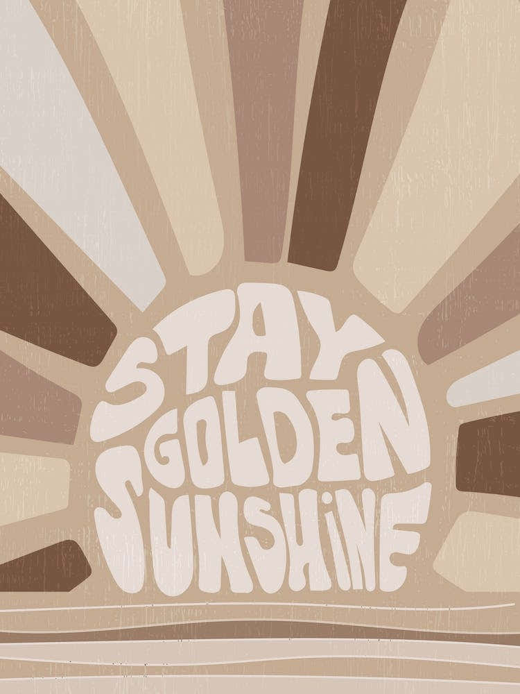 Boho sun Stay golden Sunshine
