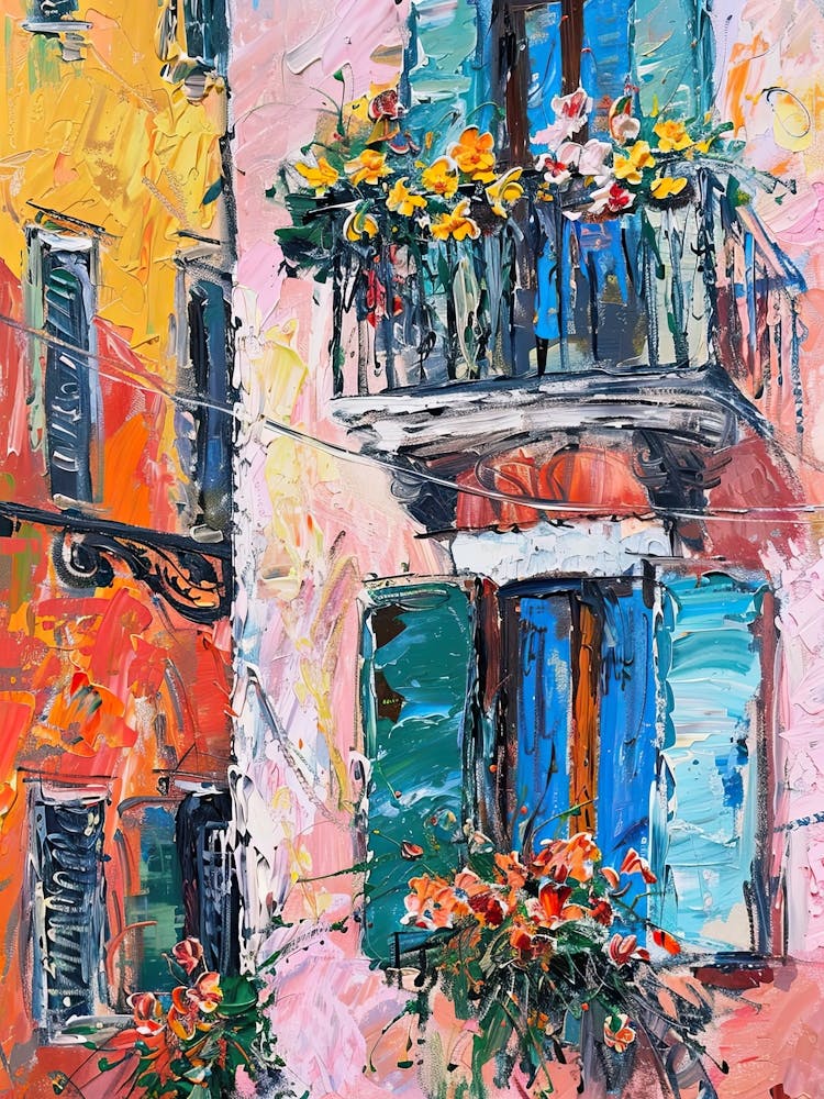 Balcony Painting In Rome 2