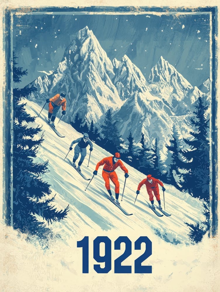 Aihrgdesign A Vintage Sports Poster Inspired By Winter Games 4