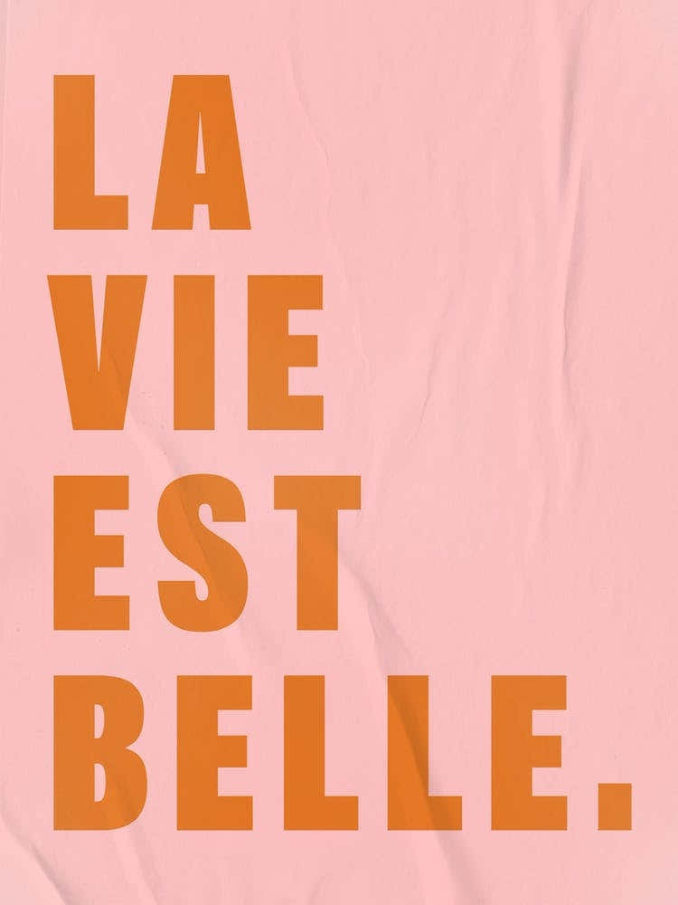 La Vie Est Belle In Pink Nude