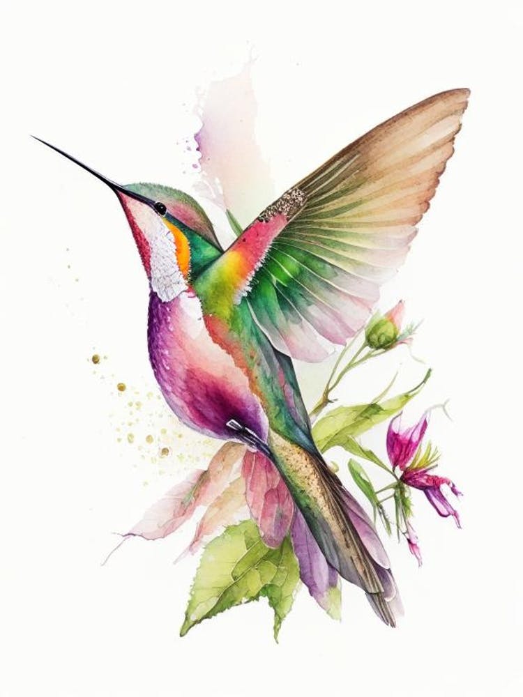 Buff Bellied Hummingbird Cute Neon 3