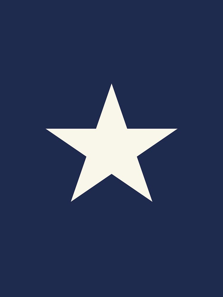 Star Navy Blue Newspaper