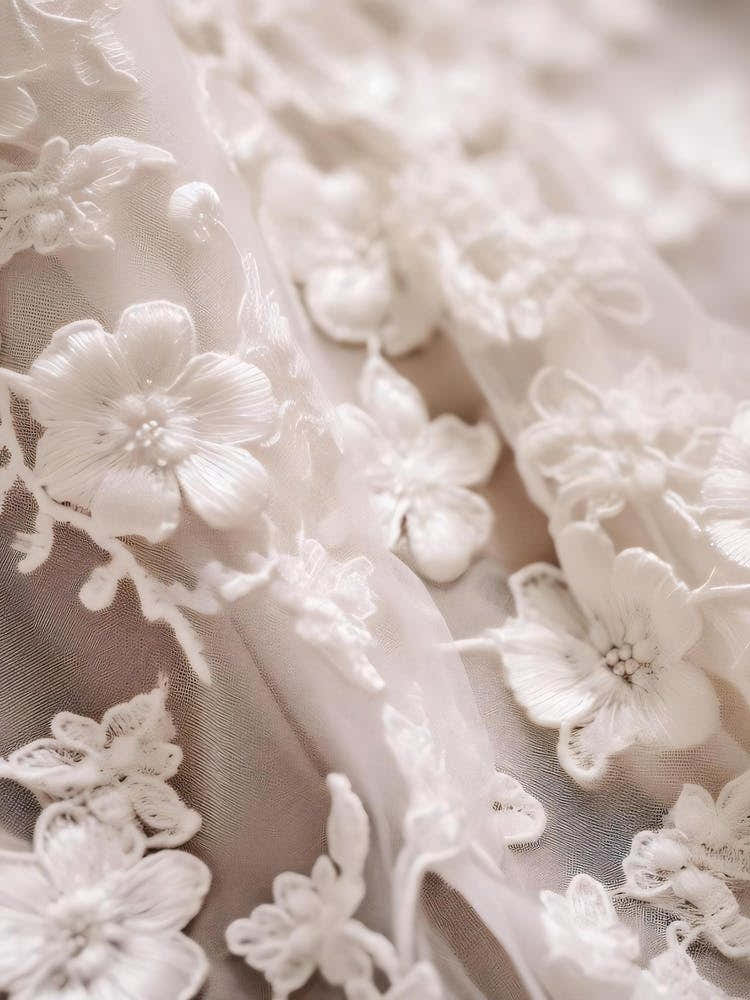 White Lace And Flowers