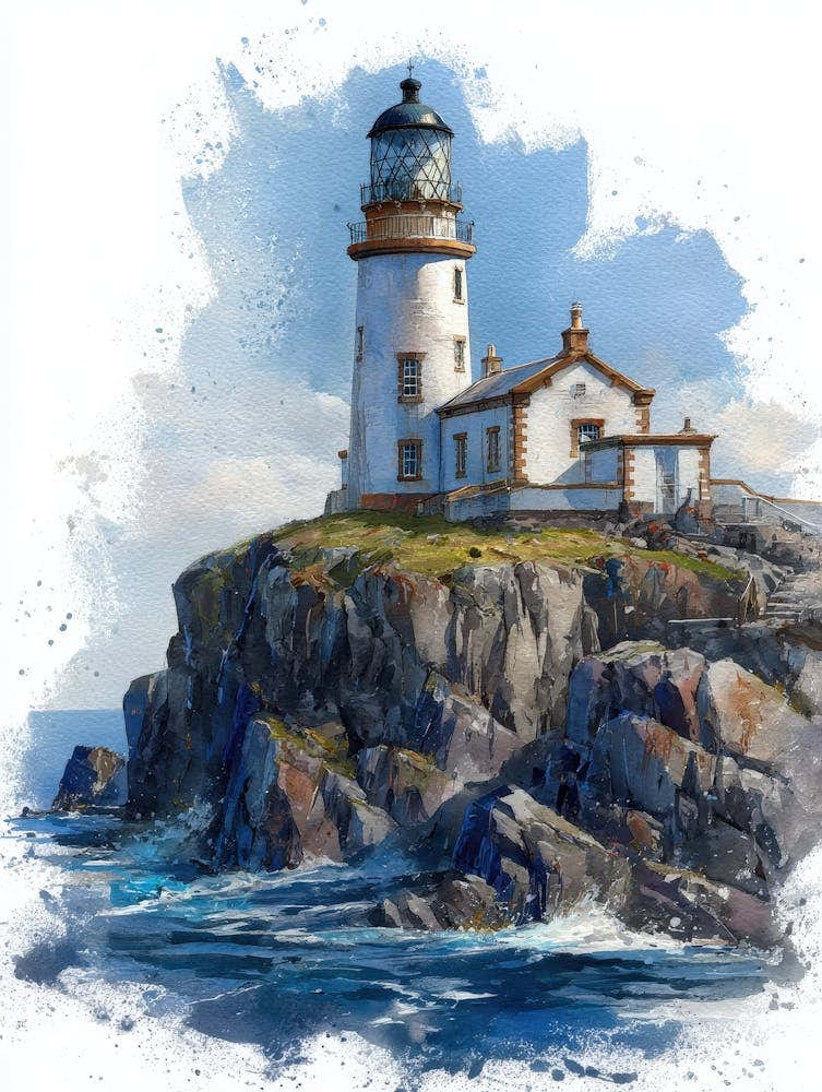 Aihrgdesign Isolated Watercolor Painting Of European Lighthou D0875a58 E064 45d1 9cd3 059ed428eff2 2