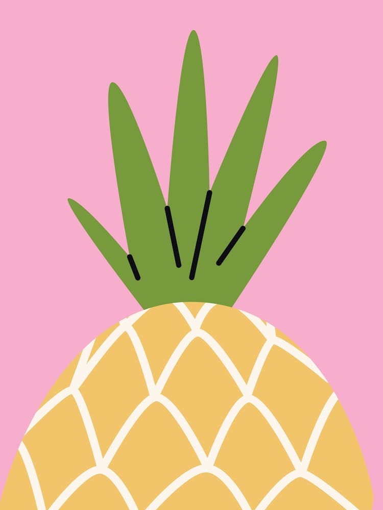 Pineapple - Funny Kitchen Print
