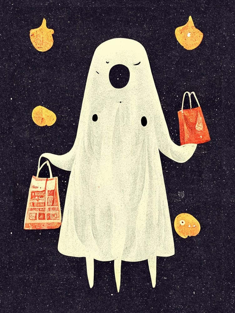Bedsheet Ghost Shopping