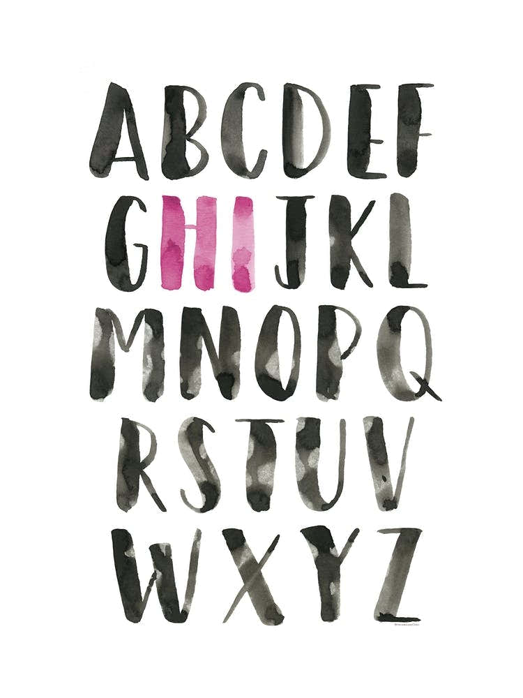 Alphabet Hi Pink