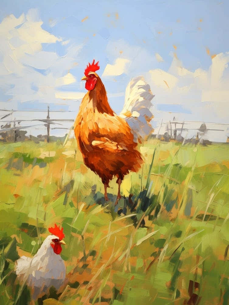 Bird Painting Chicken 8