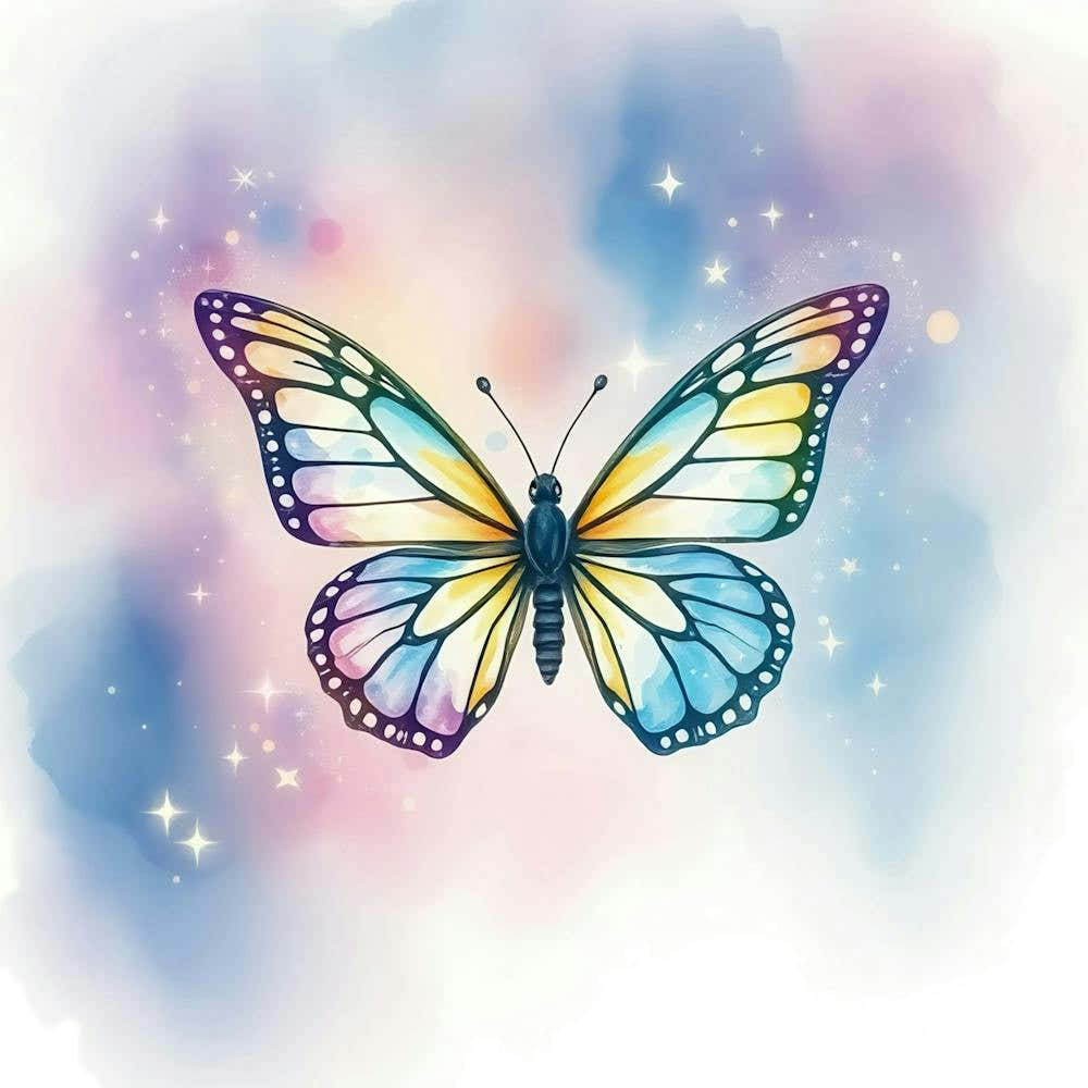 Watercolor Butterfly 1