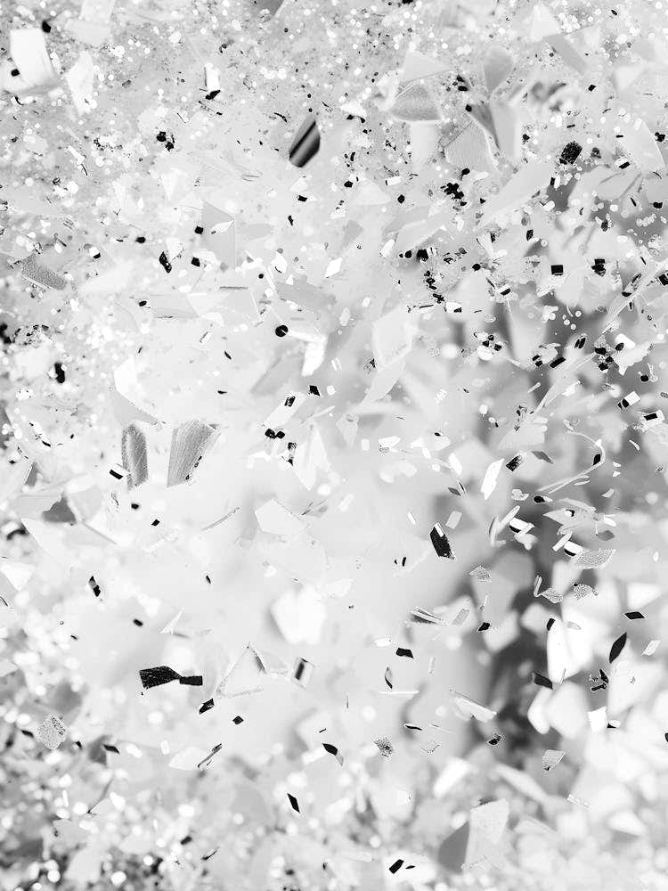 Black And White Confetti