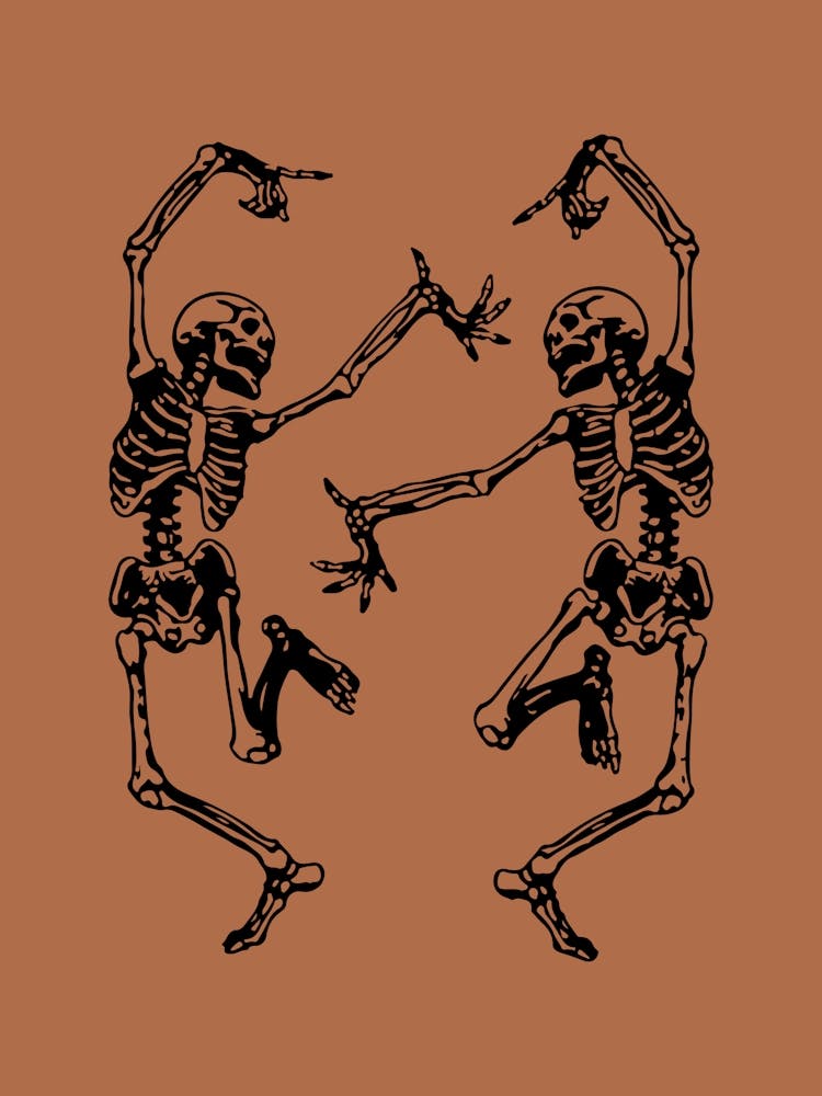 Dancing Halloween Skeletons