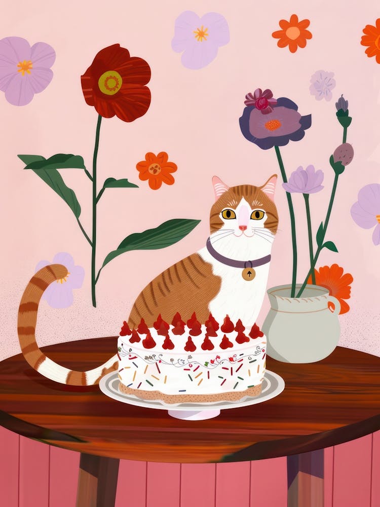 Cat And A Trifle Cake 4