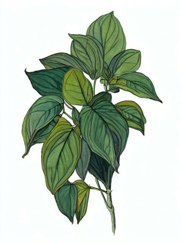 Swedish Ivy (Plectranthus Species) Watercolor