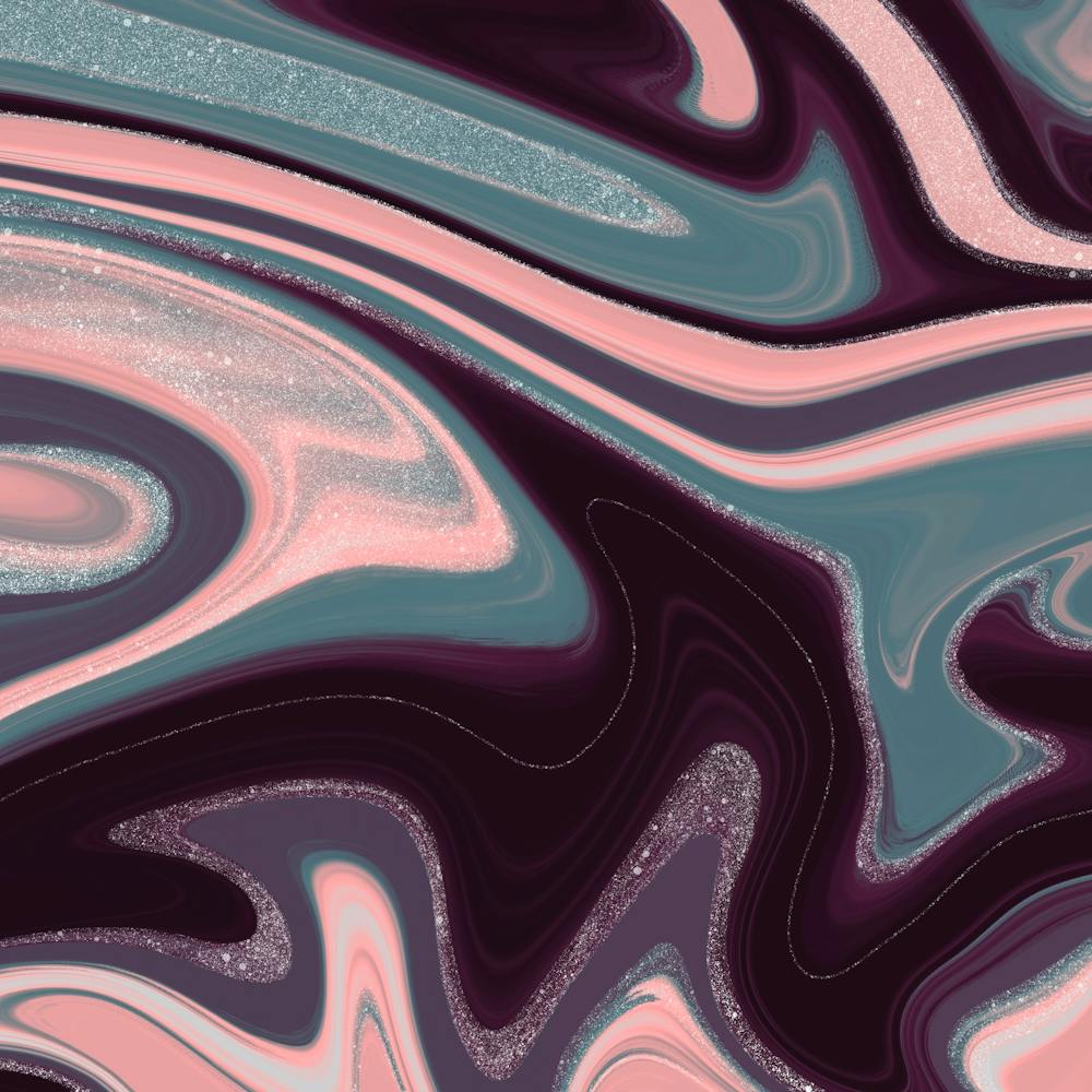 Pink And Purple Swirls Painting