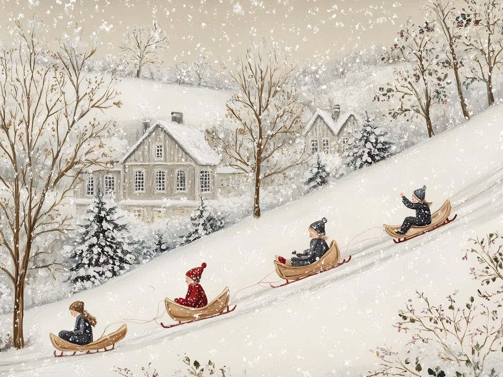 Vintage Winter Landscape