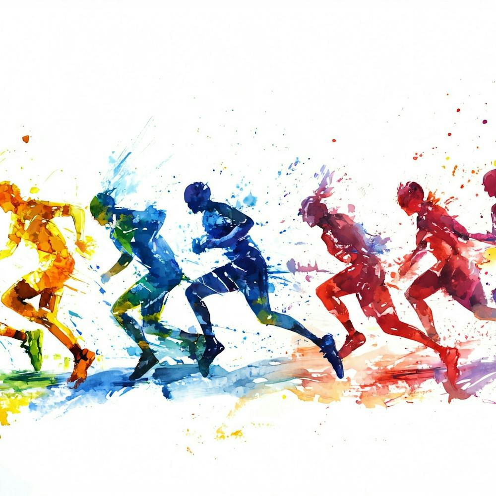 Colorful Runners