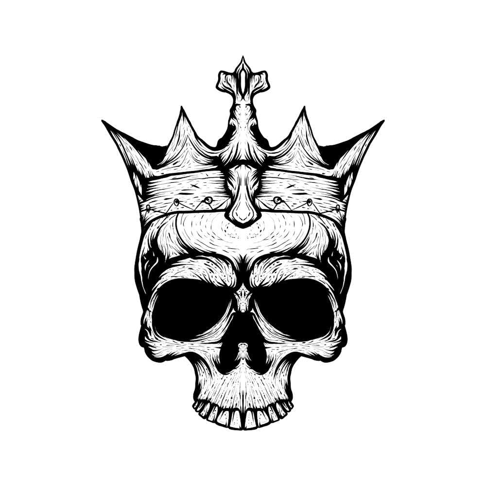 Skull With Crown