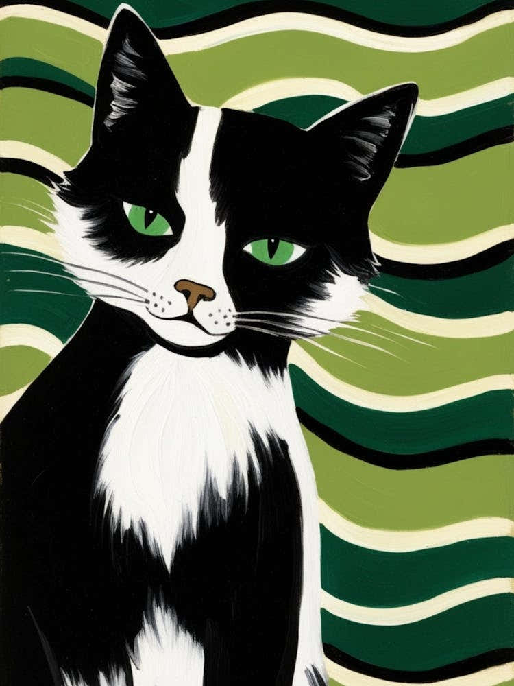 Black And White Cat 1