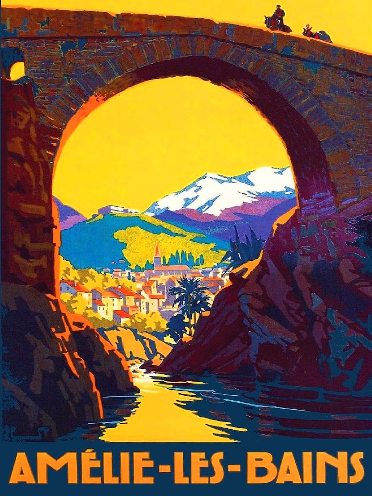 Stone Bridge In Le Ban, France