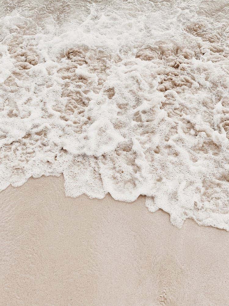 Beige Beach Waves