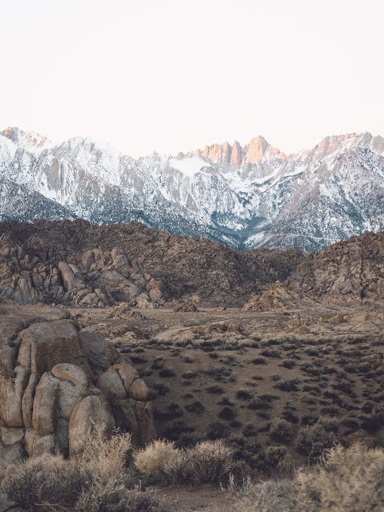 California Snow Covered Peaks