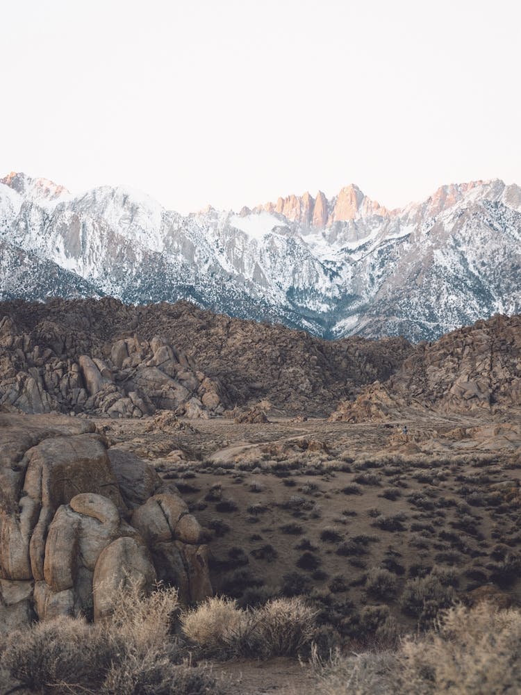 California Snow Covered Peaks