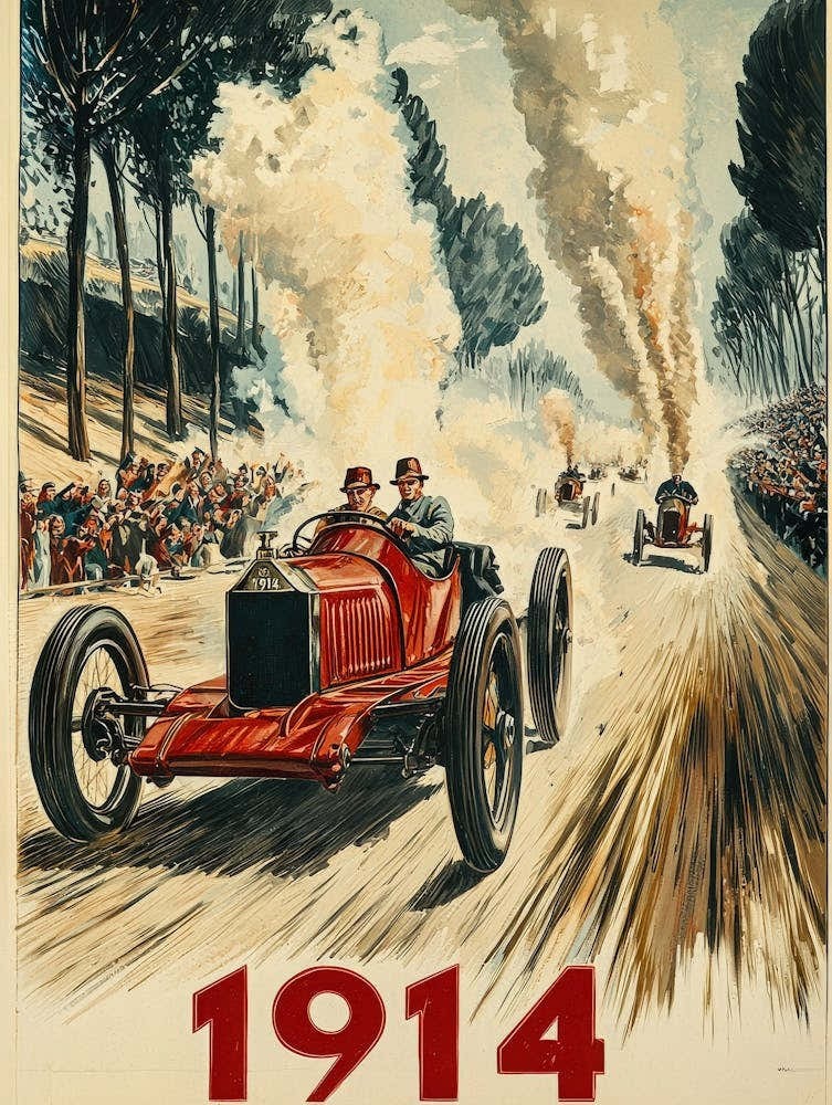 Aihrgdesign A Vintage Poster Of An Automobile Rally In 1914 F C023a931 C727 4bc8 A604 4b42d0bc31a5 1